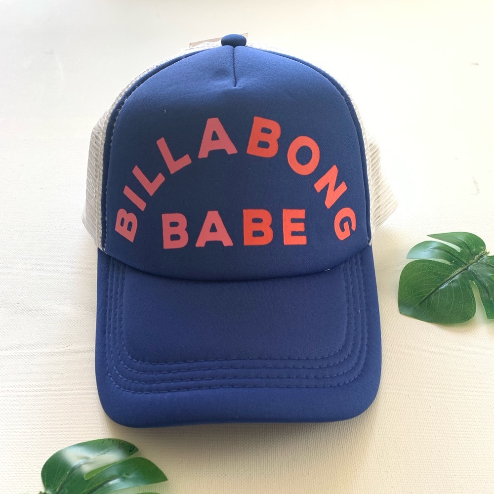 ☀️ BILLABONG Across Waves Womens Blue Trucker Hat☀️